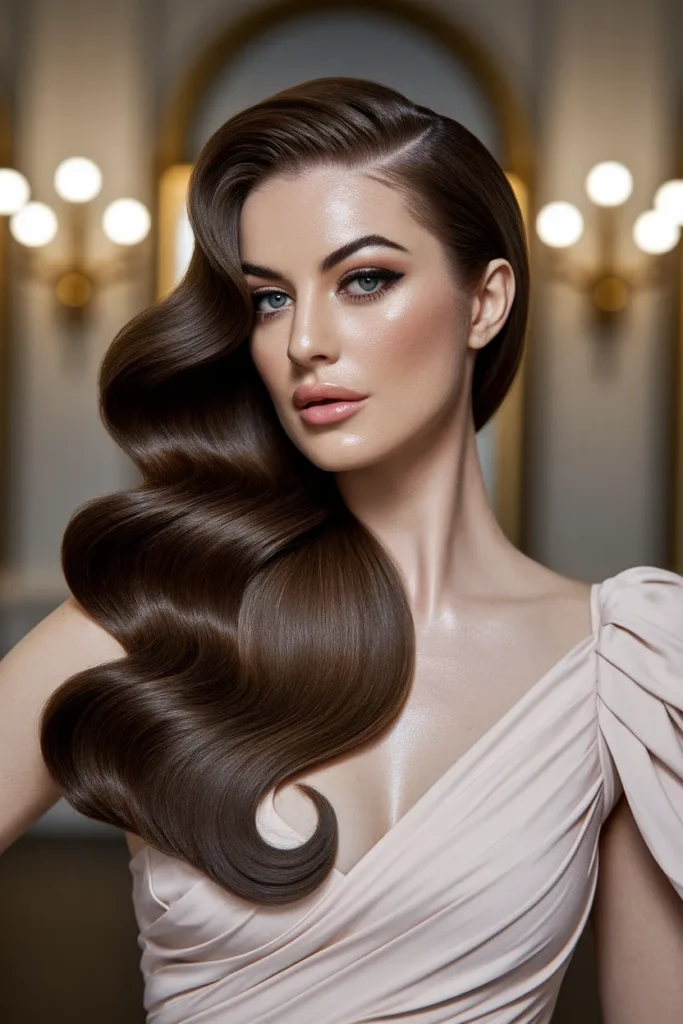 Side Swept Curls