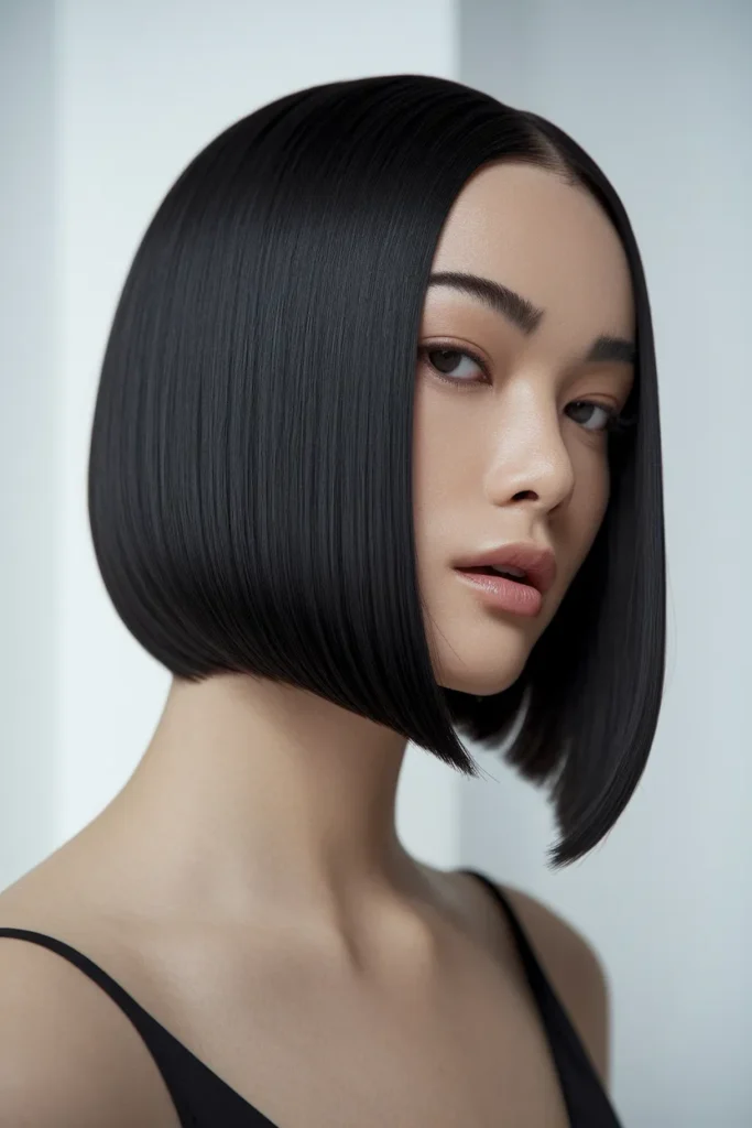 Sleek Blunt Bob