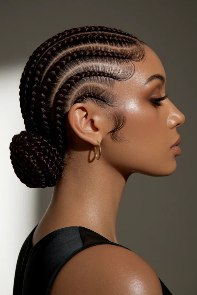 Sleek Braided Bun