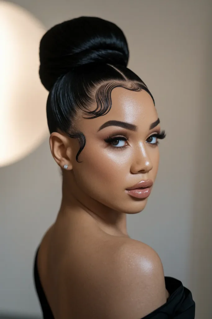  Sleek High Bun