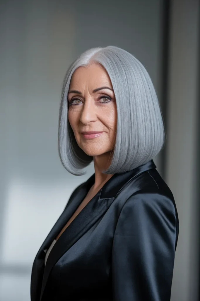 Sleek Silver Lob