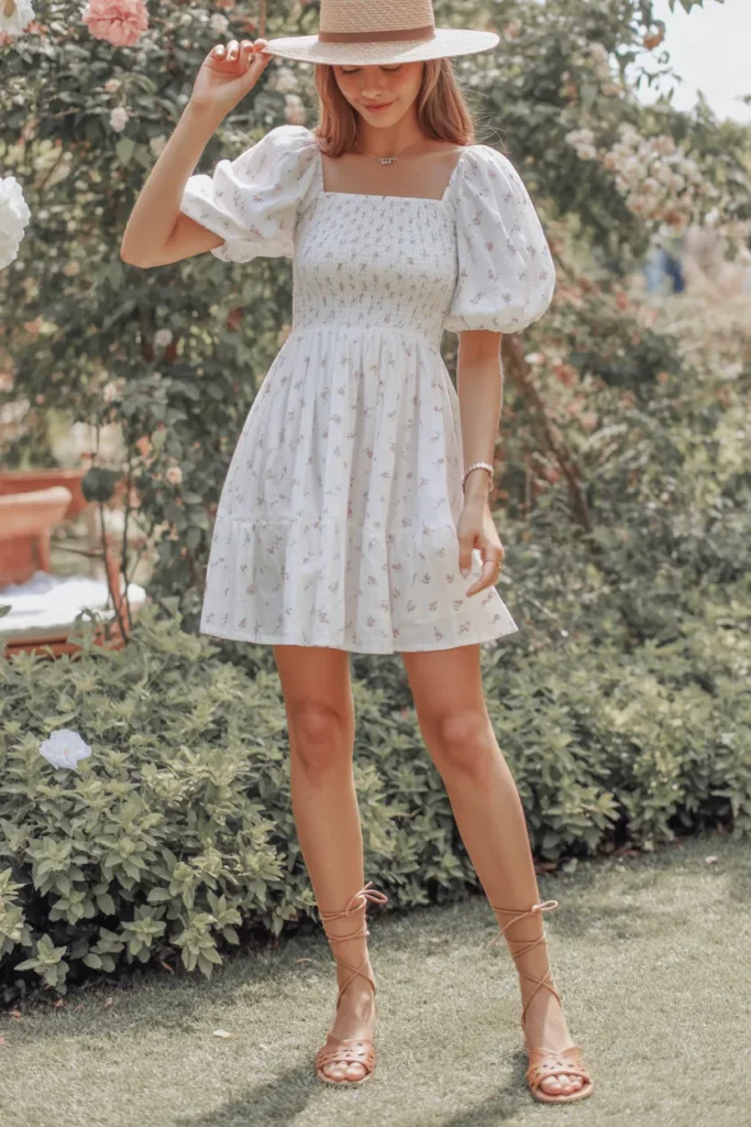 Smocked Mini Dress