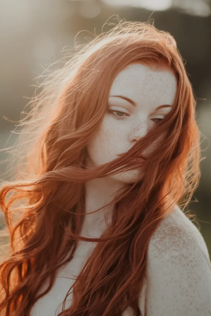 Soft Auburn Waves