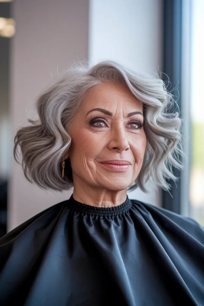 Soft Curly Bob