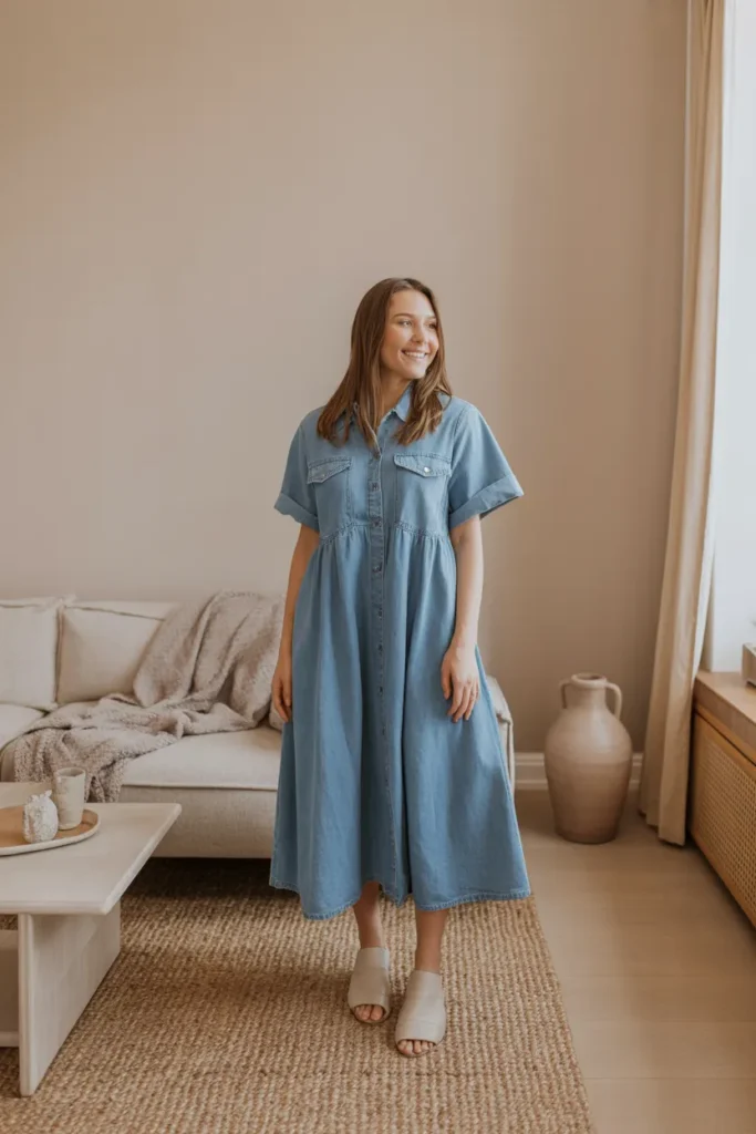Soft Denim Dress