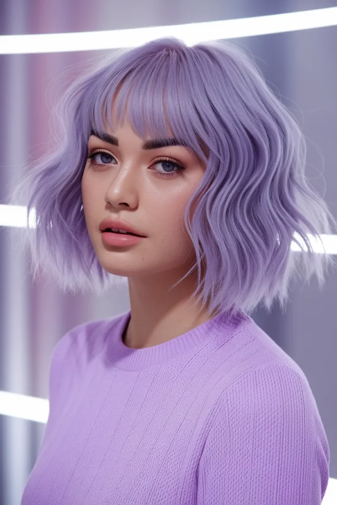 Soft Lavender Shag