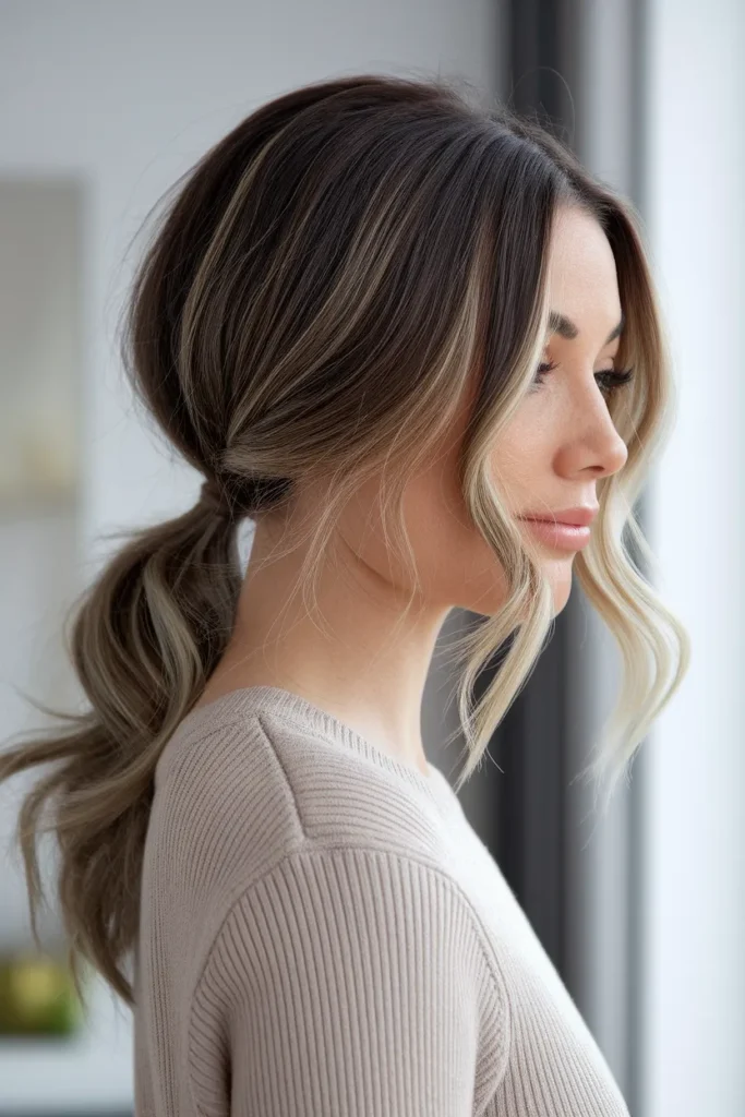 Soft Layered Ponytail Cut