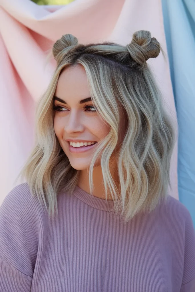 Space Buns Half-Up