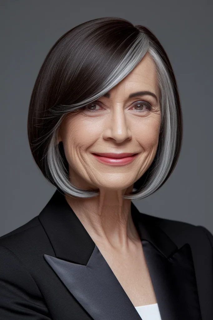 Tapered Side Bang Bob