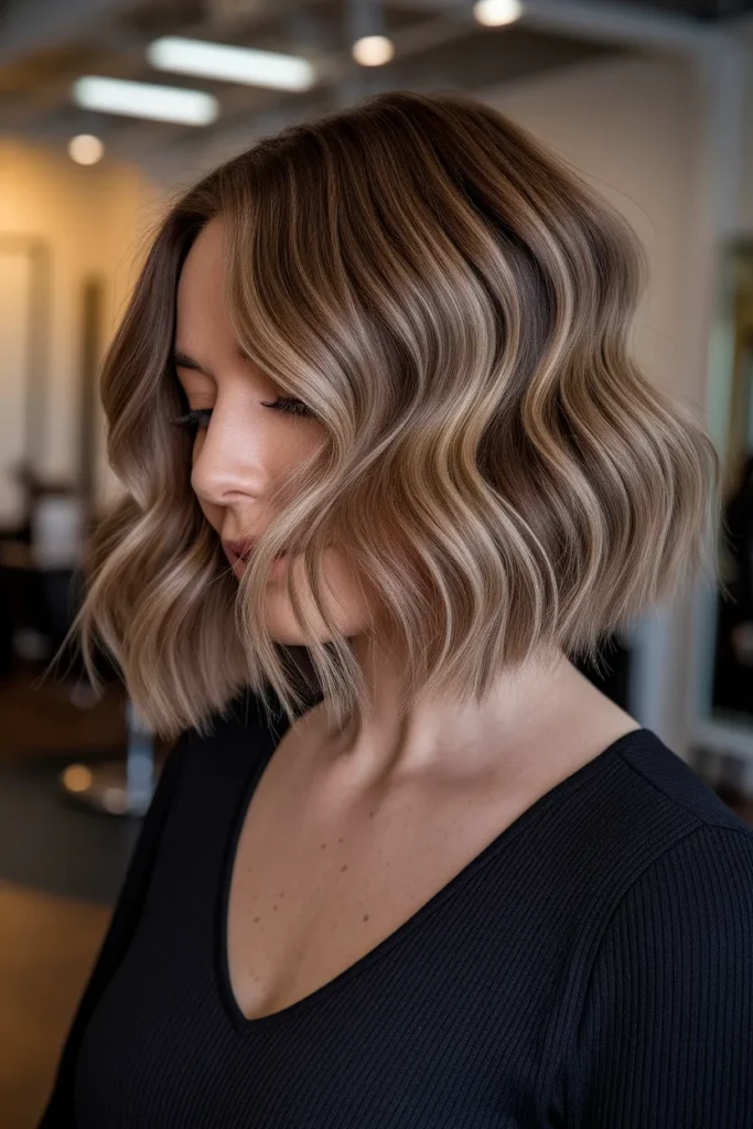 Toffee Balayage Lob