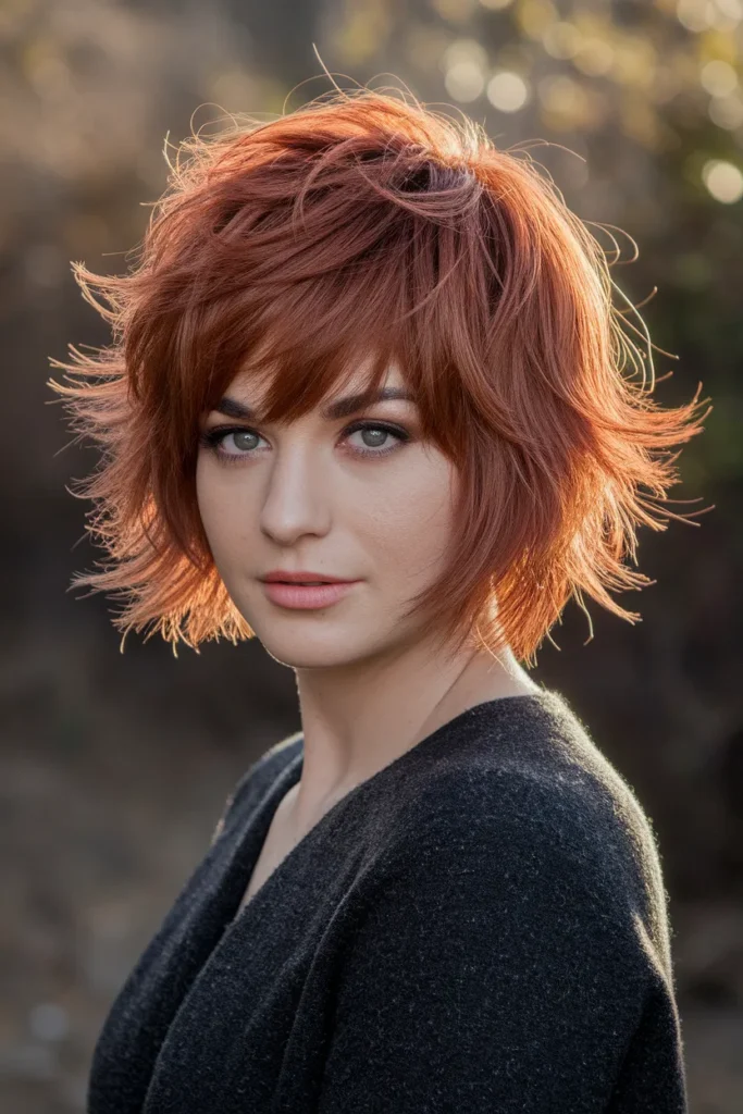 Tousled Copper Shag