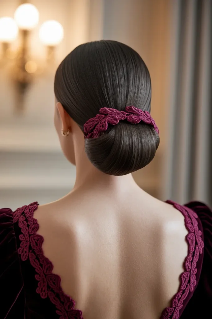 Velvet Lace Bun