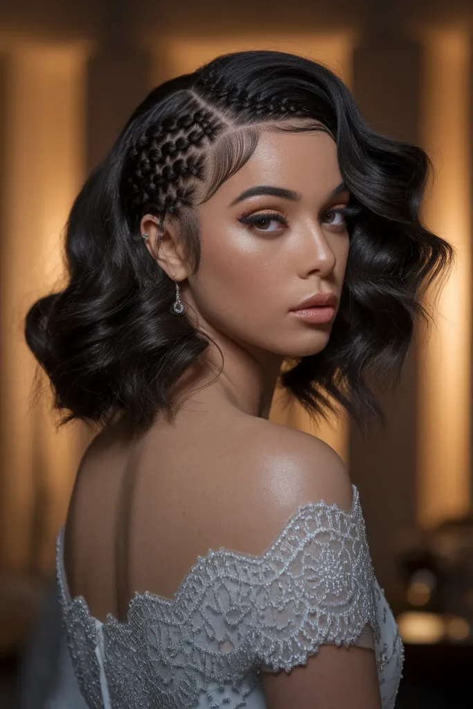 Waterfall Braid Curls
