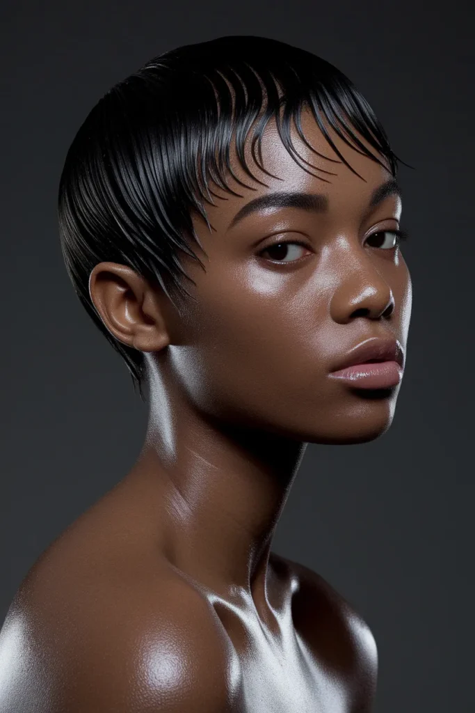 Wet Look Pixie