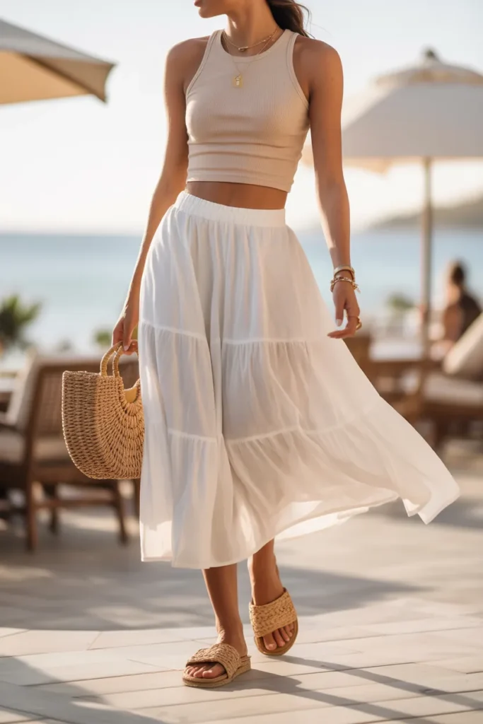 White Skirt Pairing