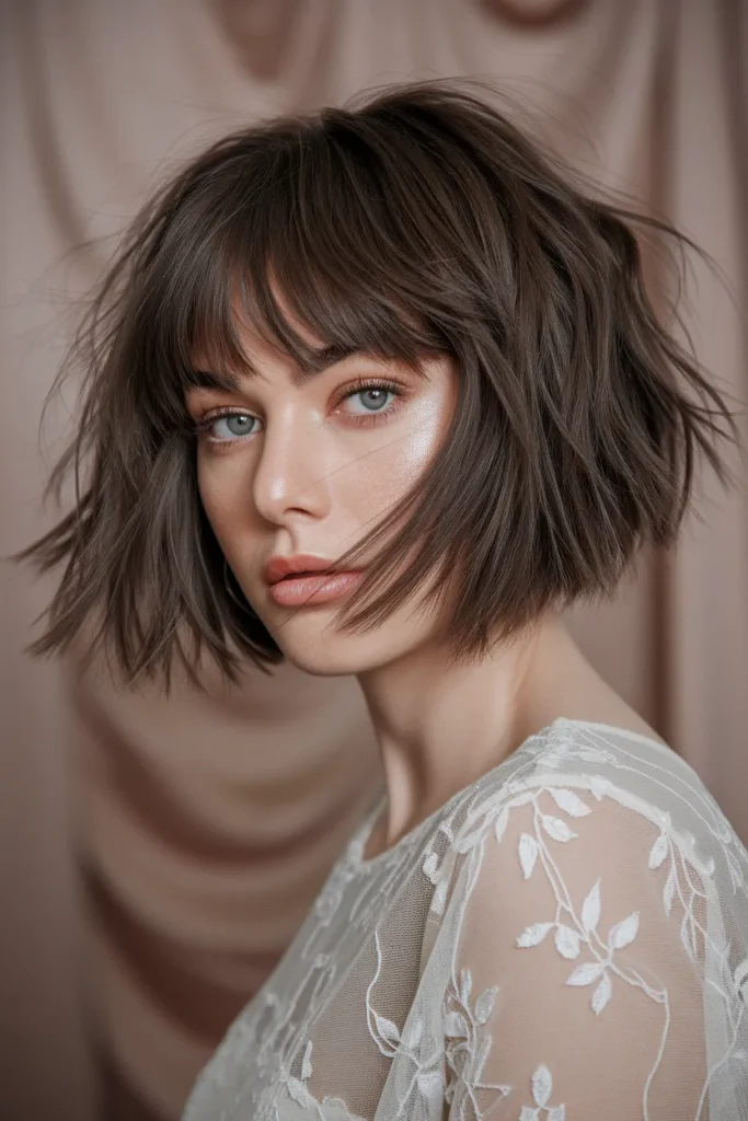 Wispy Fringe Bob