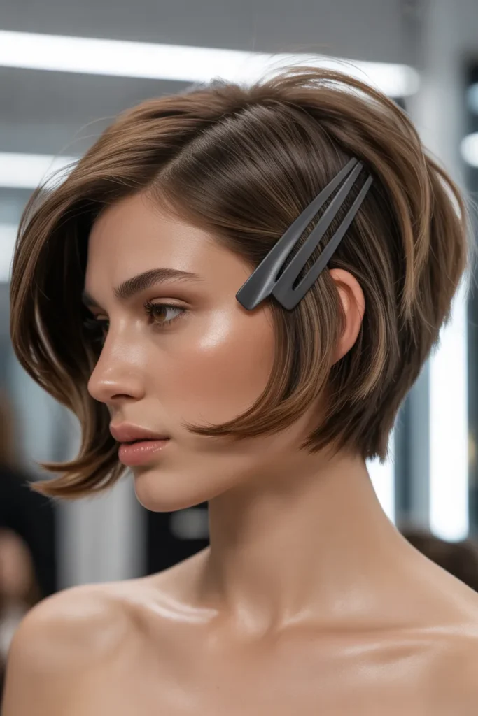 Asymmetrical Claw Clip Sweep