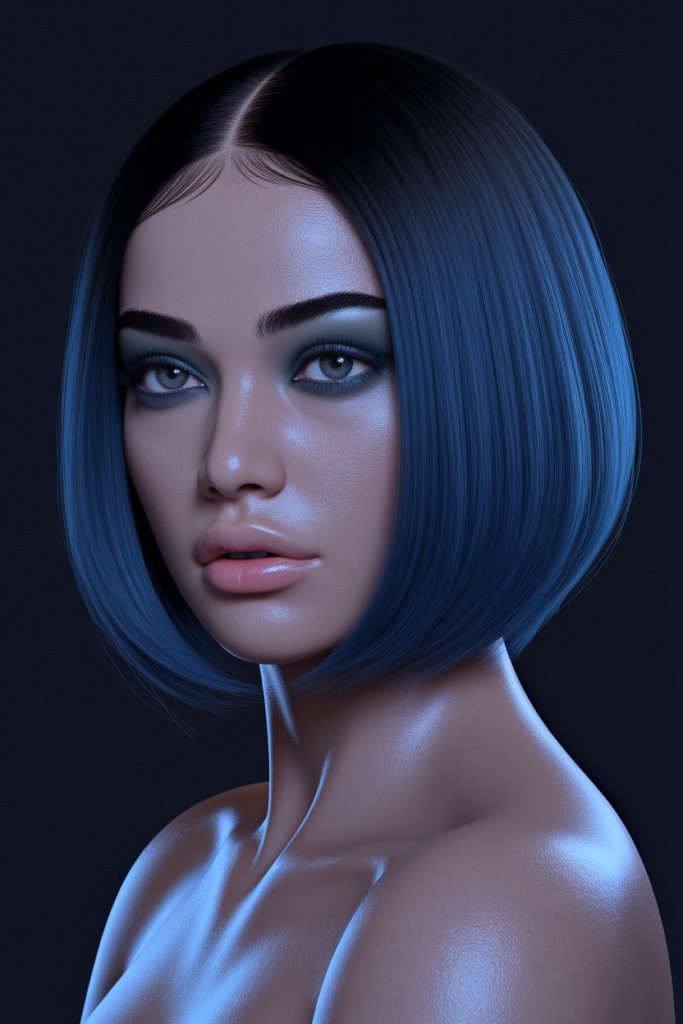 Blue Black Gloss