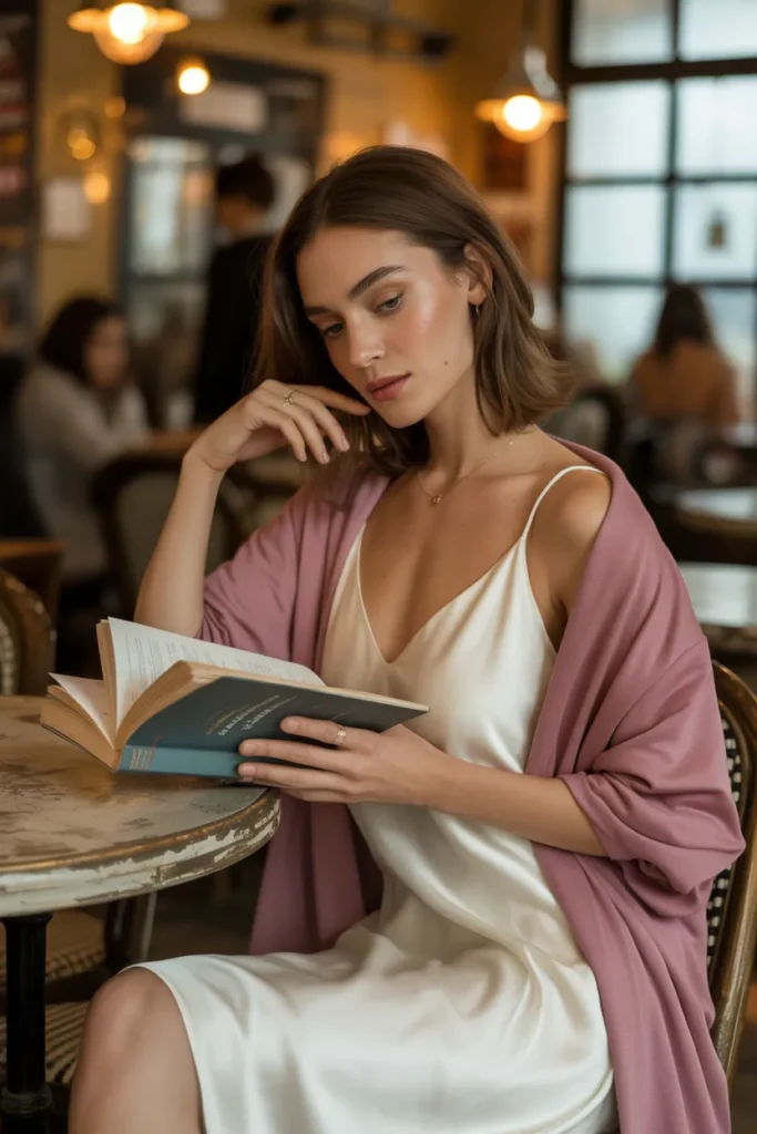 Cardigan And Slip Dress