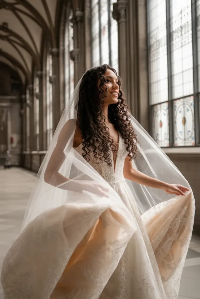 Cathedral Veil Curls