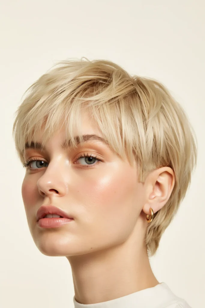 Choppy Blonde Fade