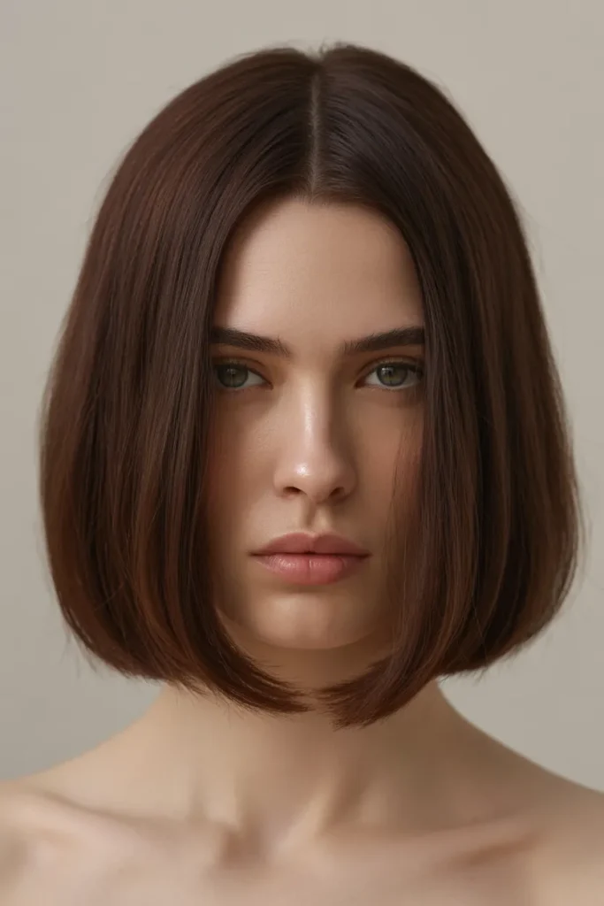 Classic Center-Parted Heritage Bob