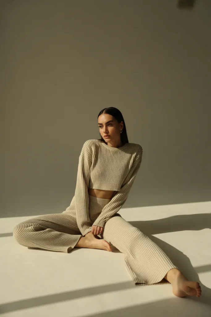 Cropped Knit Ensemble