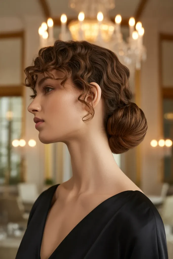 Curly Chignon Knot