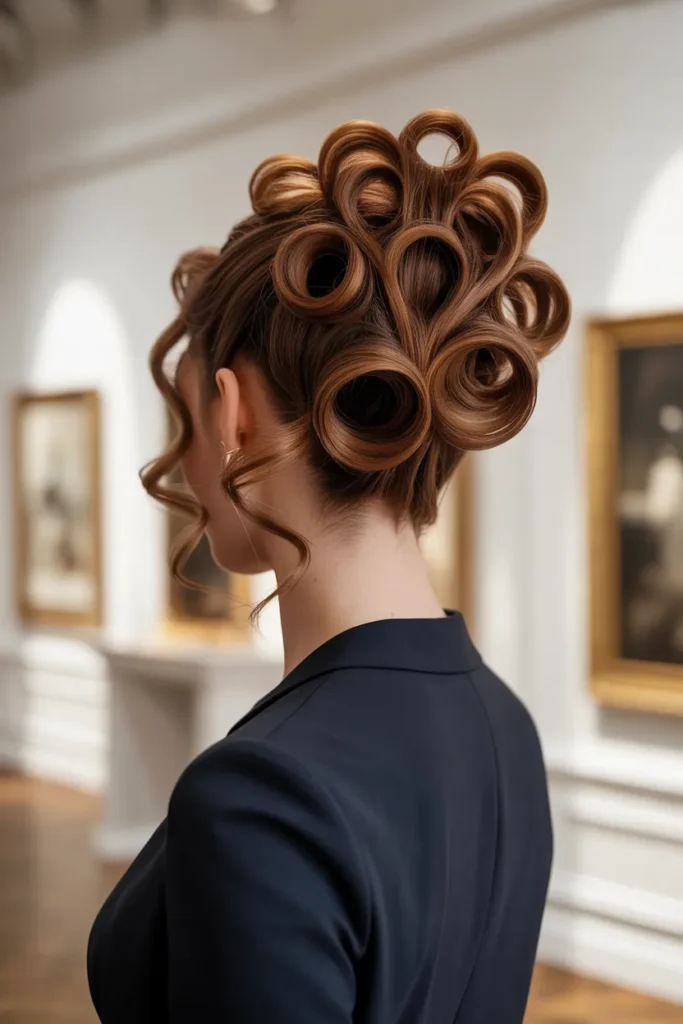Curly Fan Bun
