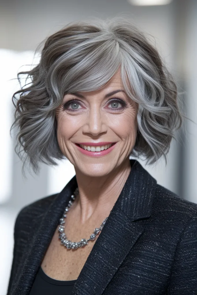 Curly Shag Bob