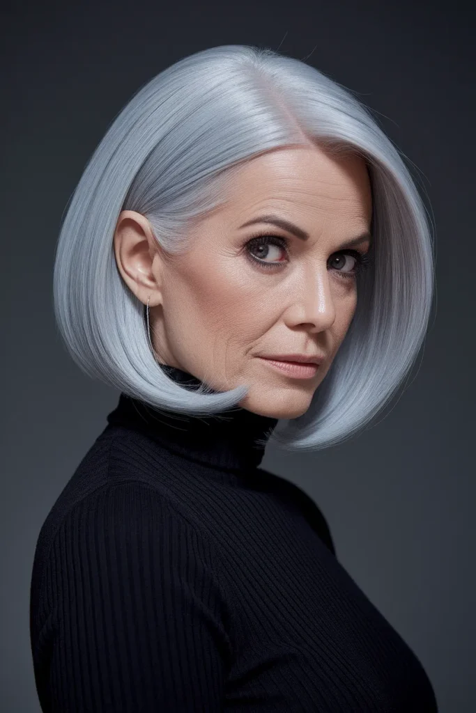 Curved Jawline Bob