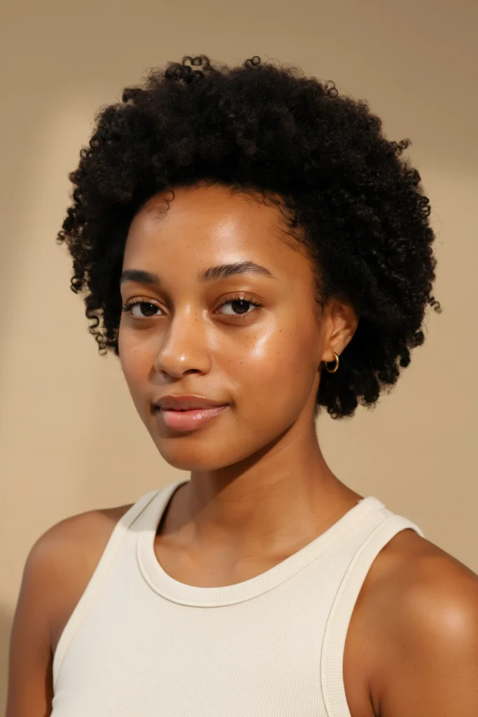 Defined Coily TWA with Natural Volume