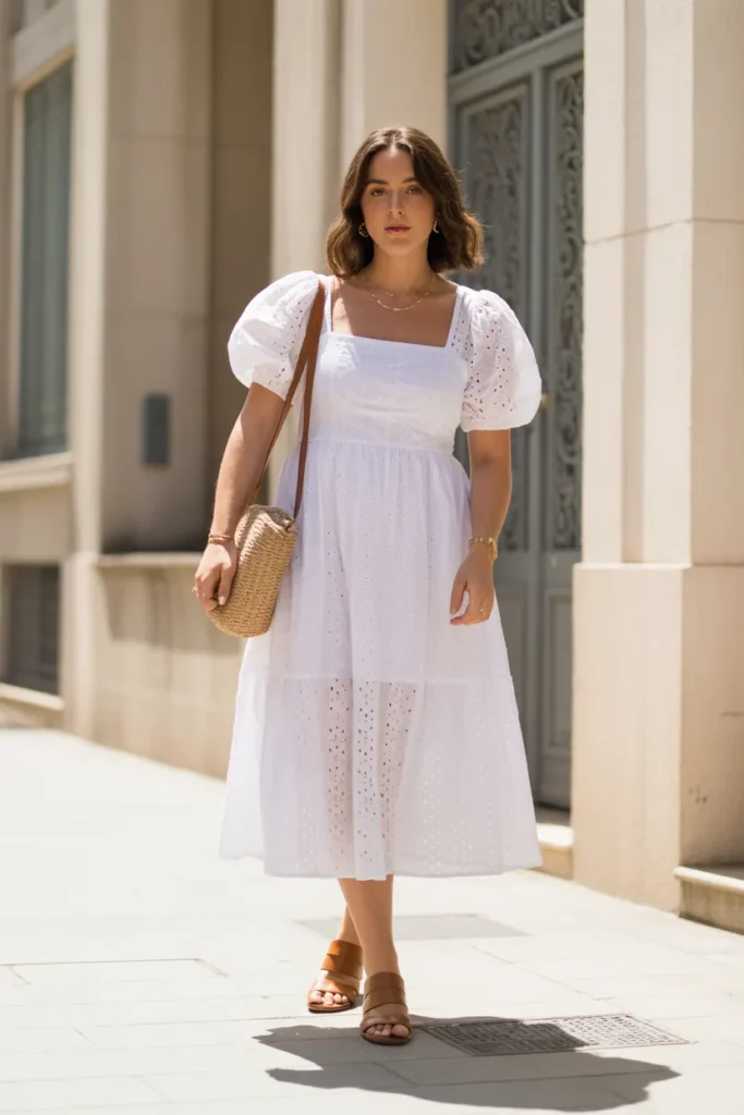 Eyelet Cotton Dress