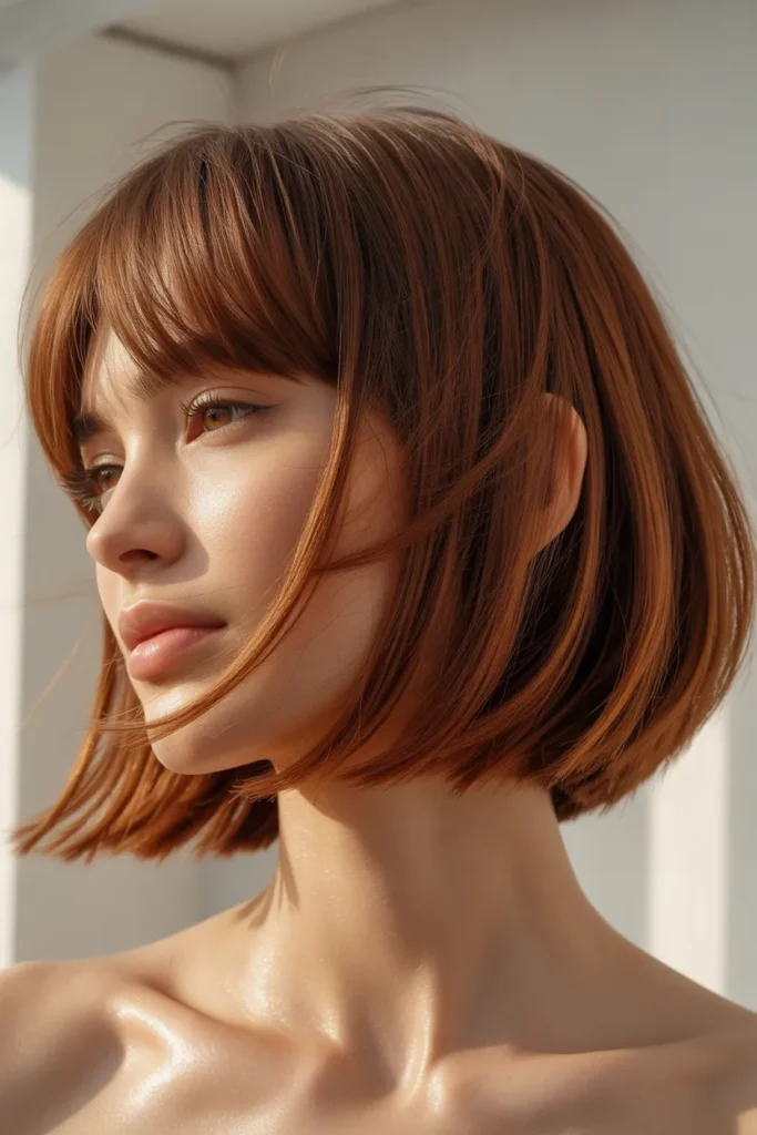 Feathered Fringe Elegance Bob