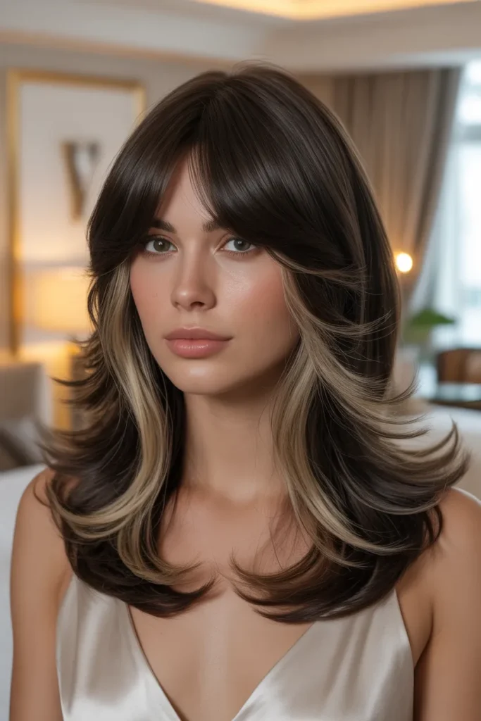Glam Kitty Cut with Full Curtain Fringe