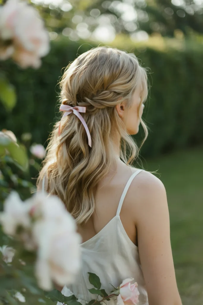 Half-Up Bow Twist