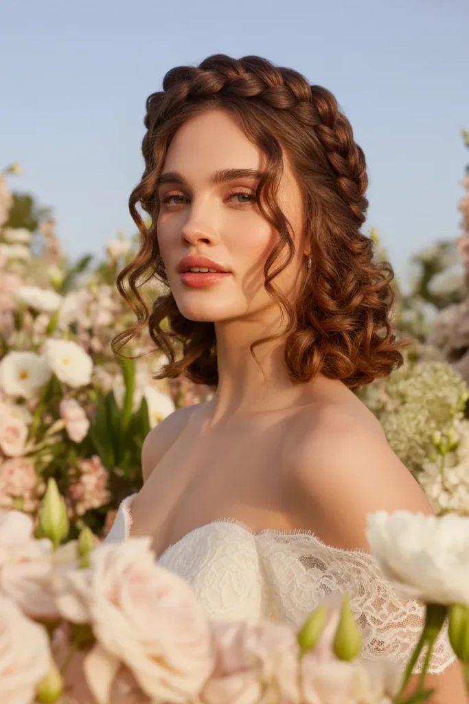 Halo Braid Curls