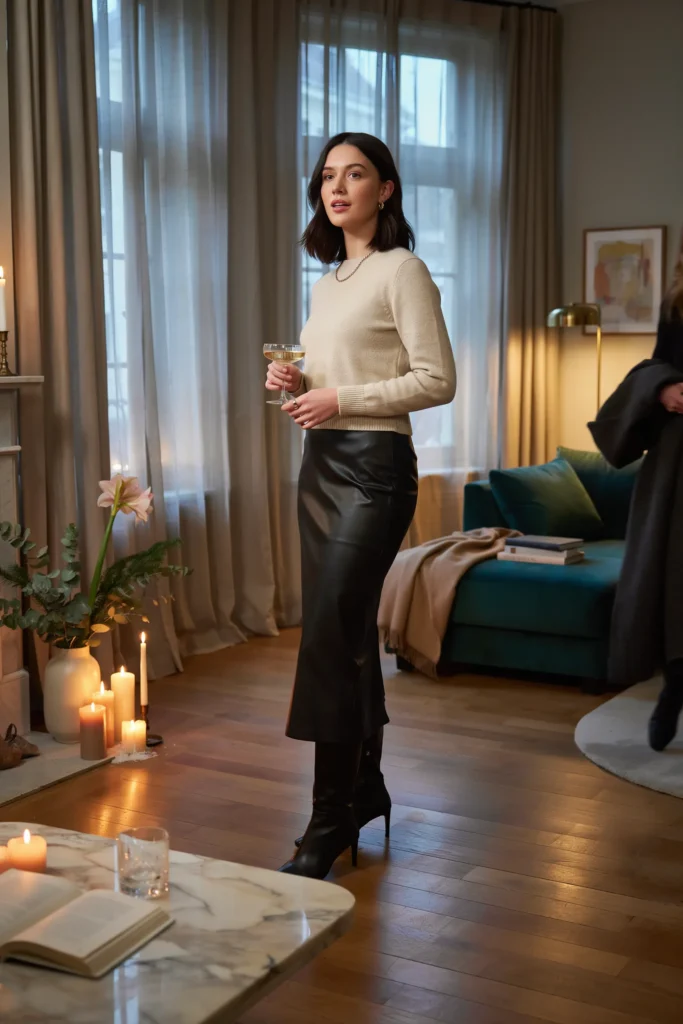 Leather Skirt Luxe