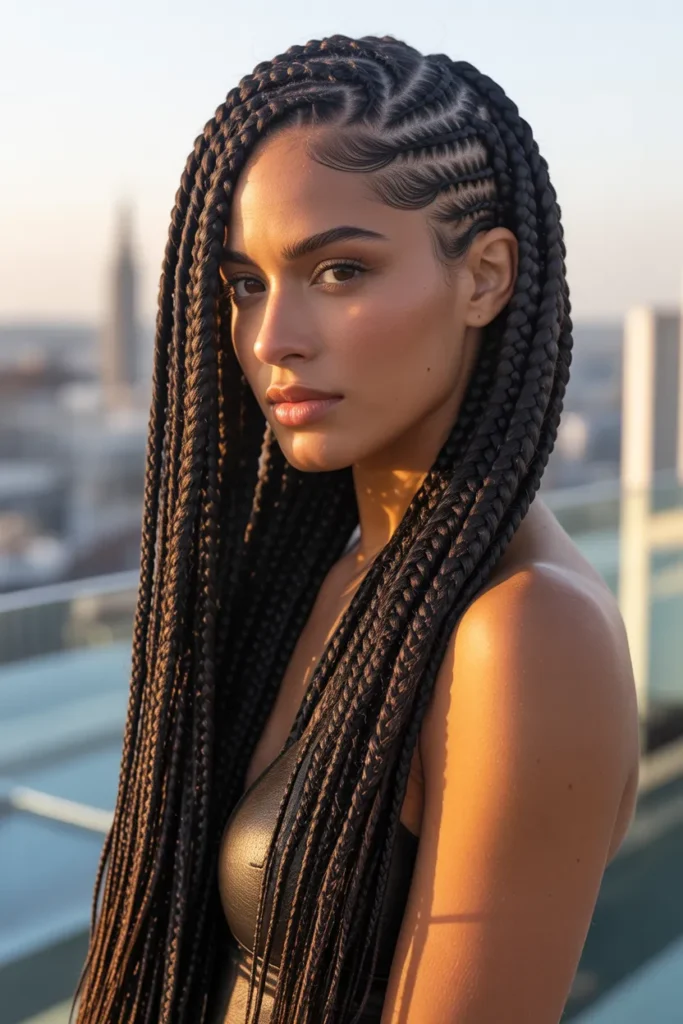  Lemonade-Inspired Knotless Braids