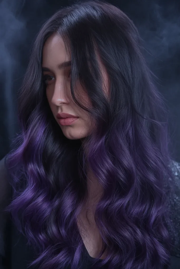 Midnight Amethyst Witch Waves