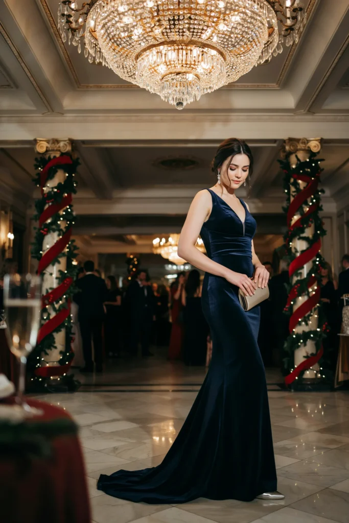 Midnight Velvet Gown
