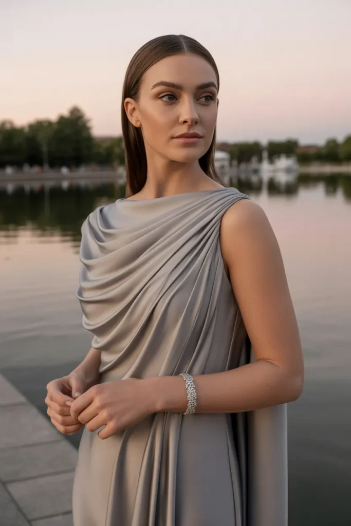 Moonstone Drape Dress