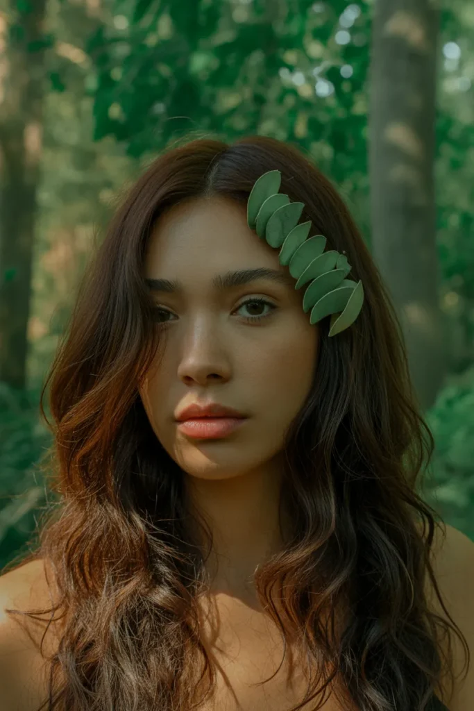 Natural Forest Witch Waves with Effortless Charm