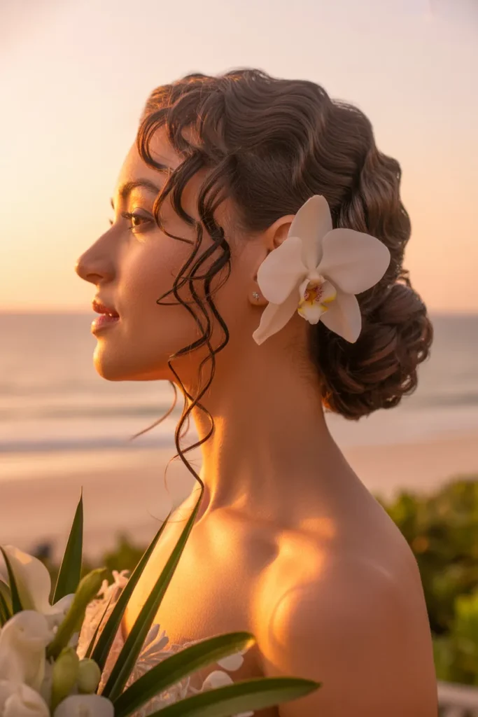 Orchid Side Bun