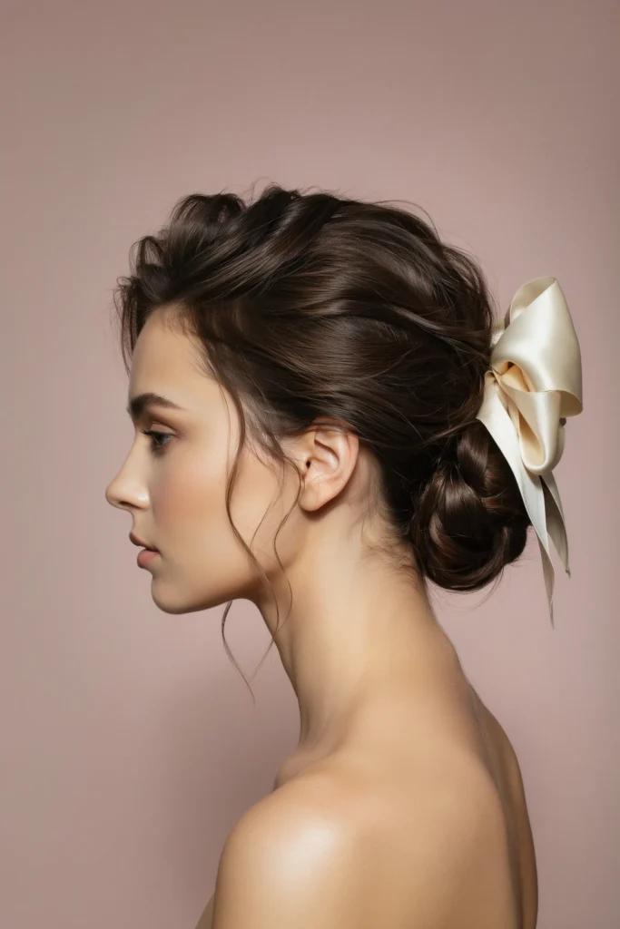 Oversized Bow Updo