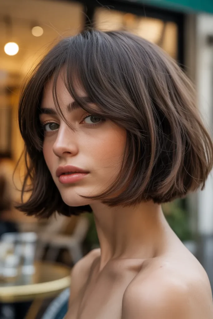 Parisian Vintage Bangs Bob