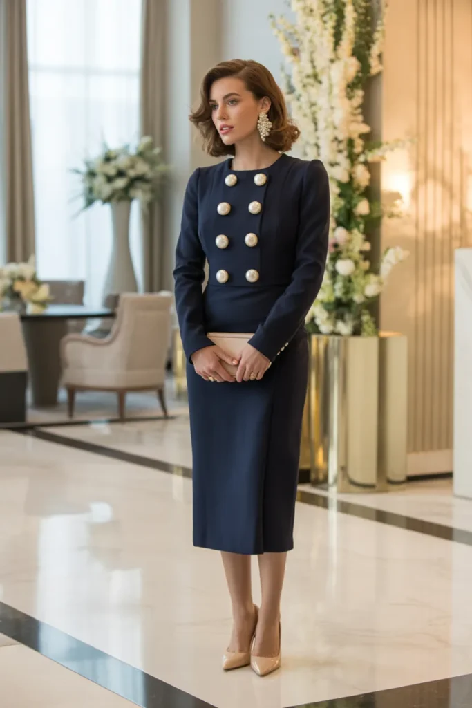Pearl Button Dress