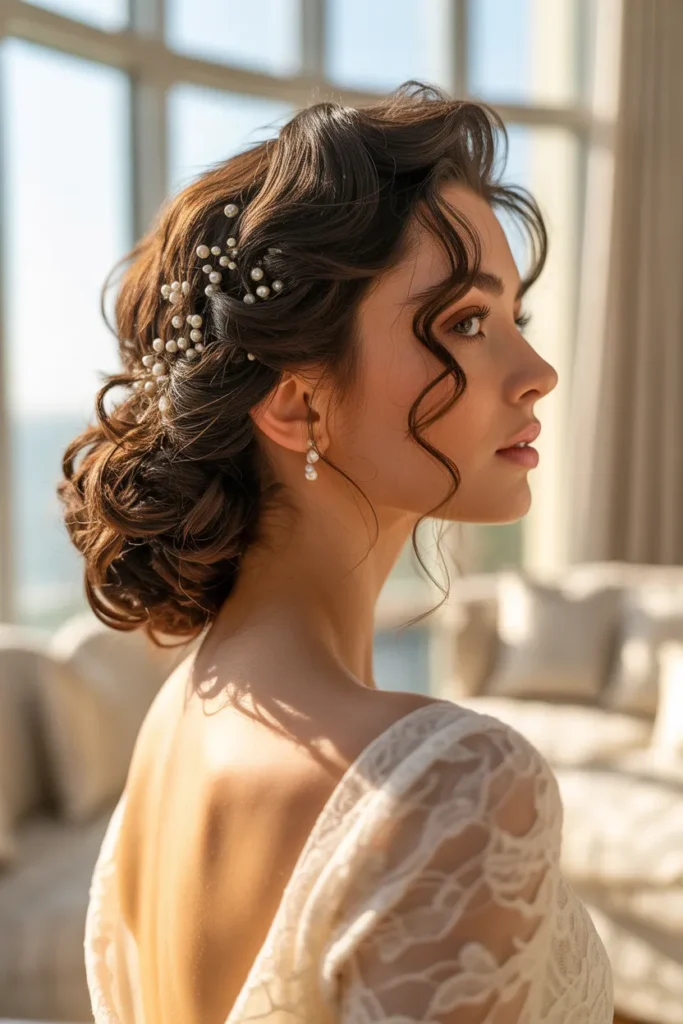 Pearl Pinned Updo