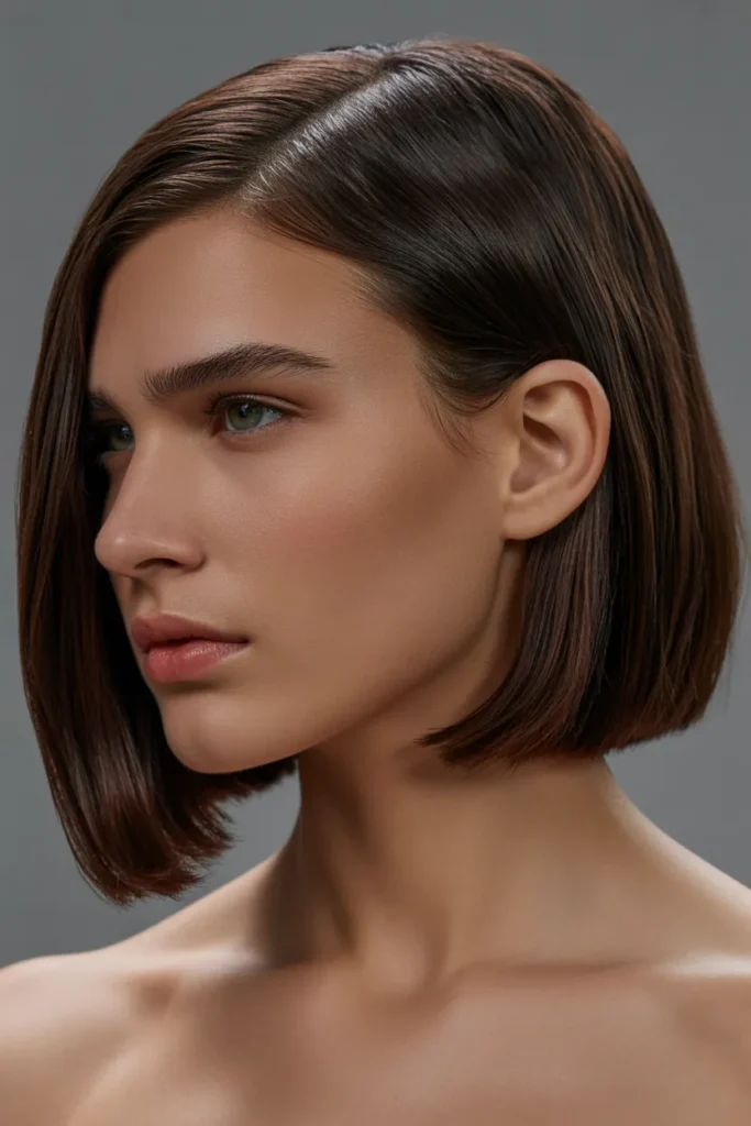 Polished Side-Parted Luxe Bob