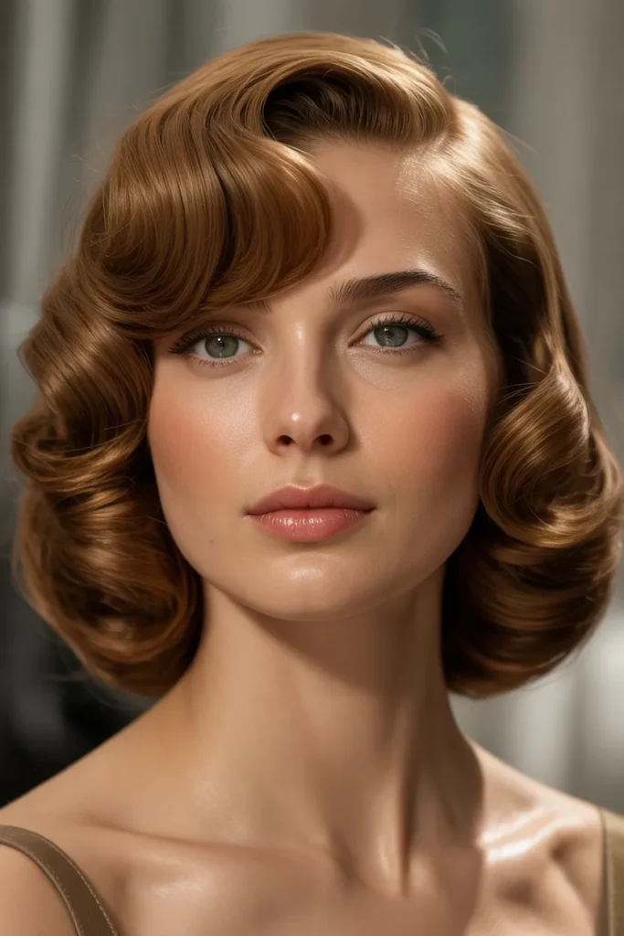 Polished Vintage Curls Bob